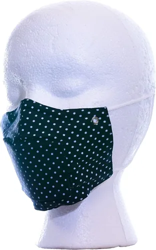 Vista 2 de Máscaras (M, negras con puntos blancos)