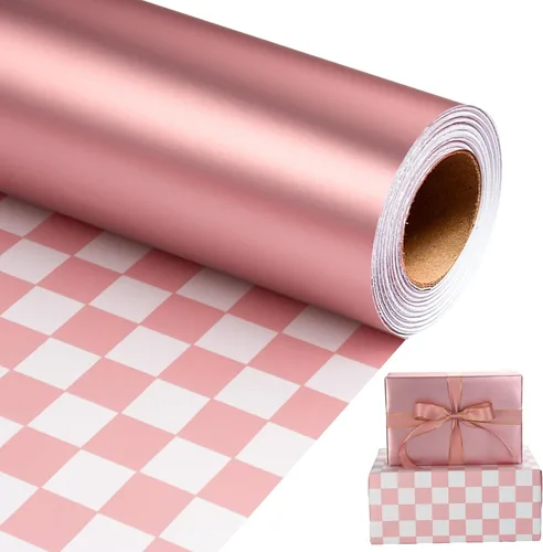 Vista 10 de Homeral Rollo de papel de regalo Jumbo de 30 pulgadas x 32.8 pies, color azul rey metálico para Navidad, cumpleaños, vacaciones, boda, baby shower