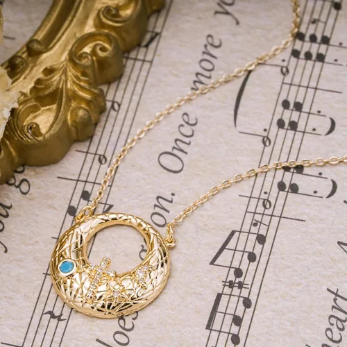 Vista 88 de Fettero - Collar con dije de cruz de fe, chapado en oro de 14 K, cadena fina, minimalista, simple, pequeña, para oración, regalo de joyería religiosa