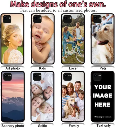 Vista 6 de Styletify Funda de fotos personalizada para Google Pixel 7a, funda de silicona a prueba de golpes, funda de teléfono personalizada de caramelo