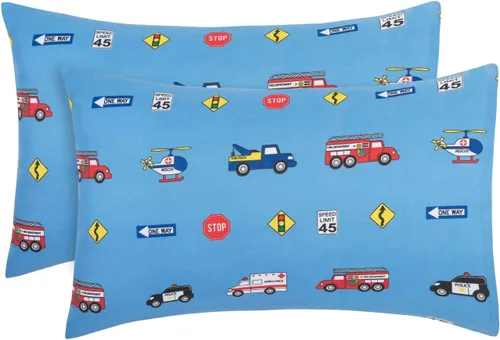 Vista 14 de Everyday Kids Paquete de 2 fundas de almohada de tamaño estándar para almohadas de 20 x 26 pulgadas, 100% microfibra suave y transpirable, perfectas
