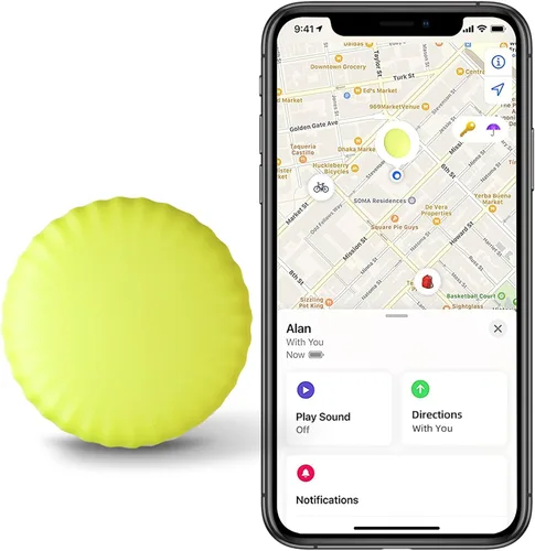 Vista 9 de Localizador de llaves, rastreador de equipaje, etiqueta Bluetooth para rastreador de llaves compatible con Apple Find My Keys con batería