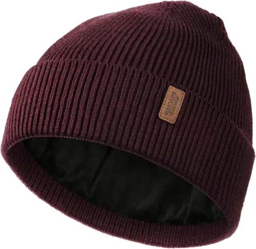 Vista 41 de Wmcaps – Gorro de invierno para hombre y mujer, gorro de punto suave y cálido con forro vellón Verde militar
