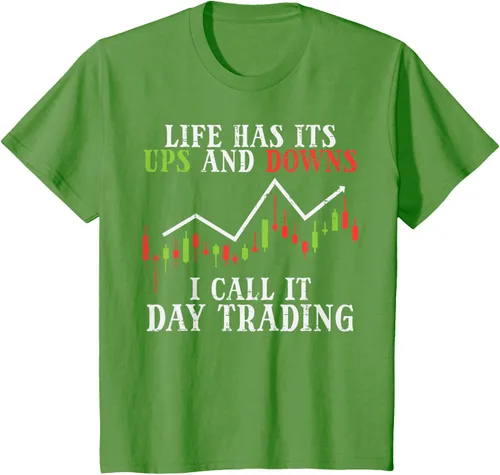 Vista 86 de Life Ups And Downs Day Trading Crypto Stock Market Trader T-Shirt, Negro
