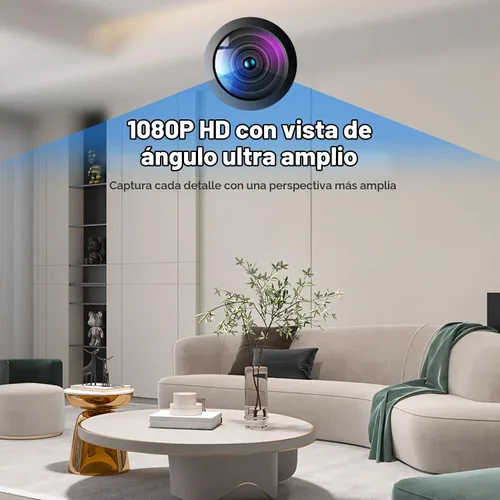 Vista 6 de Mini cámara WiFi 2.4G para casa de gato con calefacción (uso enchufable), 1080P HD, visión nocturna, detección de movimiento, ultra gran angular