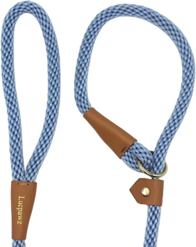 Vista 4 de Correa antideslizante para mascotas, correas deslizantes de 6 pies para perros, combo de collar de plomo para perros