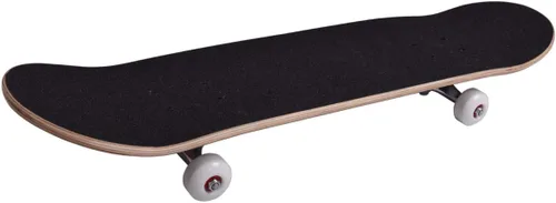 Vista 5 de Patineta completa doble Kick-tail de 7 capas de madera de arce canadiense, para profesionales, aficionados o principiantes Negro