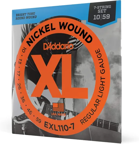 Vista 7 de D'Addario XL EXL157 - Cuerdas de níquel para guitarra eléctrica de 6 cuerdas, entonación perfecta, sensación consistente, durabilidad fiable