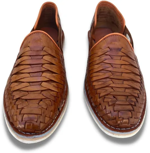 Vista 3 de Mexico en la Piel Leather Shoes for Mens, Pull on Comfortable Loafers