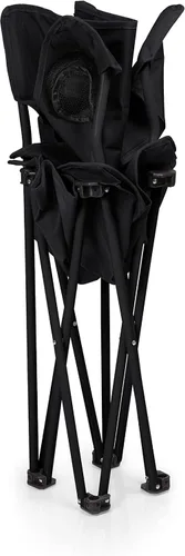 Vista 5 de PICNIC TIME NHL PTZ Silla de campamento, silla de picnic, silla de playa con bolsa de transporte, (negro)