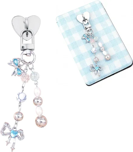 Vista 6 de Kindle Charm Chain for E-reader Charms Chain Cute Decorating Accessories Compatible with Kindle/E-Reader/Phone Gift for Reader Booklovers