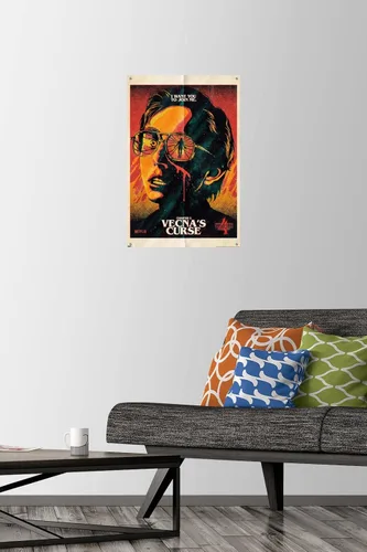 Vista 2 de Netflix Stranger Things: Season 4 - Póster de pared de Vecna's Curse con alfileres