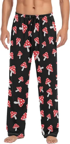 Vista 20 de Ollabaky Pantalones de pijama para hombre, pantalones de pijama con bolsillos, pantalones de descanso para hombre Multi 01