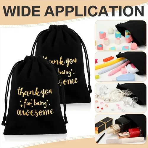 Vista 4 de Fumete 20 bolsas pequeñas de regalo con cordón de agradecimiento, regalos de agradecimiento para profesores, enfermeras, empleados, compañeros