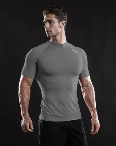 Vista 4 de DRSKIN Paquete de 3, 2 o 1 camisa de compresión para hombre, manga corta, camiseta deportiva de capa base, atlética, correr, entrenamiento activo