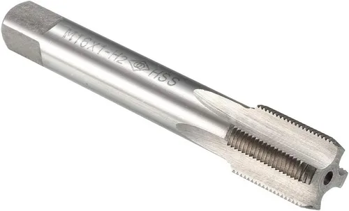 Vista 17 de uxcell Métrico Machinist Repair DIY Tool M12 x 0.039 in H2 de alta velocidad 4 flautas rectas roscado roscado