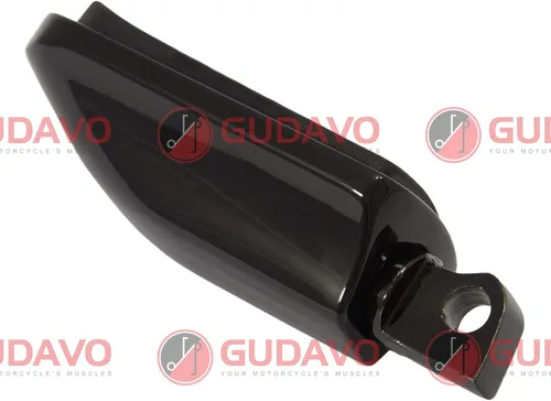 Vista 3 de Motocicleta cromo aluminio pie clavijas delantero pedal conductor clavijas con soportes para HONDA VF750 MAGNA 1996-2004 (G3I negro)