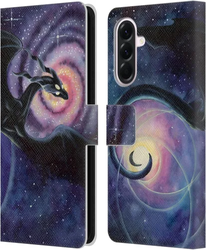 Vista 91 de Head Case Designs Officially Licensed Carla Morrow Galactic Entrancement Dragons Leather Wallet Case Compatible with Samsung Galaxy A07 4G