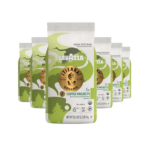 Vista 26 de Lavazza Crema E Aroma - Mezcla de café en grano entero, bolsa de 2.2 libras, tostado medio equilibrado con un sabor intenso y terroso y crema