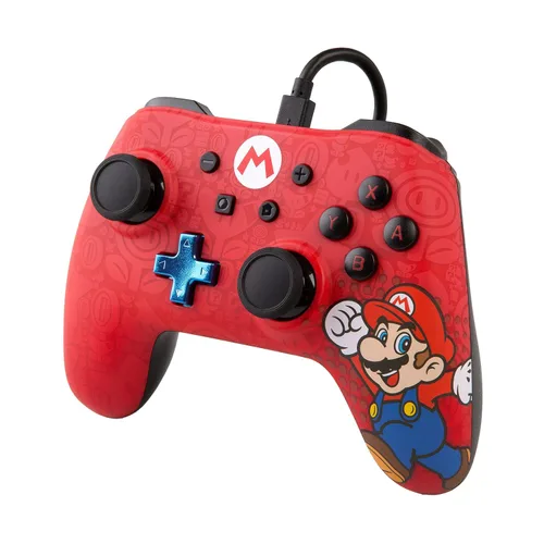 Vista 5 de PowerA Wired Controller for Nintendo Switch - Mario, Gamepad, Game controller, Wired controller, Officially licensed