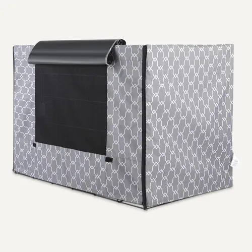 Vista 4 de Cubierta para Jaula de Perro Amazon Basics para Jaula de Alambre de 36 Pulgadas, Cubierta para Perrera
