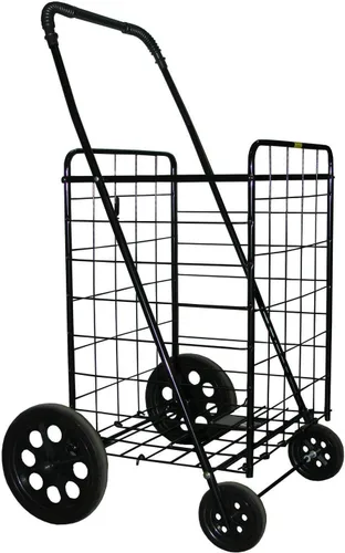 Vista 2 de Carrito de compras plegable Jumbo Tamaño: Jumbo Color: Negro