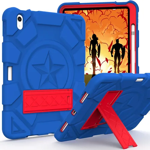 Vista 26 de Funda para iPad de 7ª/8ª generación, funda para iPad 10.2, híbrida, resistente, a prueba de golpes, funda de protección contra caídas construida