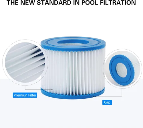 Vista 5 de Filtro de spa tipo VI que sustituye a filtros de bañera de hidromasaje, Lay-Z-Spa, Coleman SaluSpa 90352E, 58323E, 58323 bomba de piscina, filtro