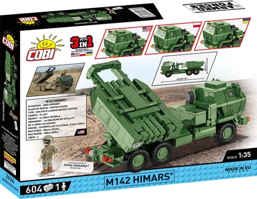 Vista 13 de COBI Armed Forces M142 HIMARS - Juego de construcción (604 piezas)