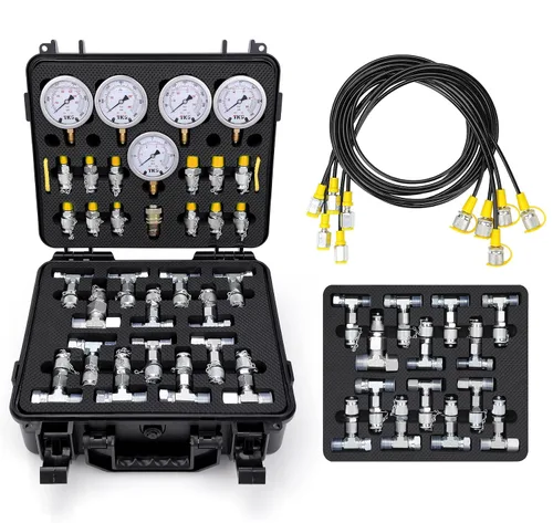 Vista 8 de Kit de carga de acumulador de nitrógeno hidráulico Hotrose, kit de llenado de nitrógeno, sistema de prueba de presión de nitrógeno con 7