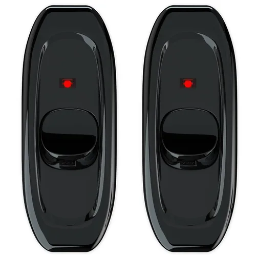 Vista 8 de Interruptor de electrodomésticos, botón de encendido/apagado, lámpara de mesa, luz de escritorio, interruptor de cable en línea, 250 V, 10 A, negro