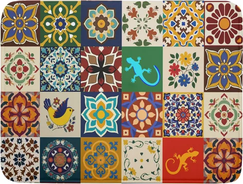 Vista 124 de Giwawa Tapete de secado de platos de café, vintage, antifatiga, taza de expreso, máquina de frijoles negros, tapete escurridor de platos, protector