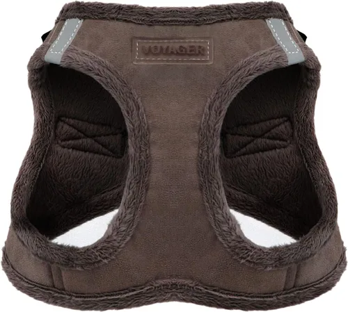 Vista 16 de Best Pet Supplies - Arnés para todo clima de malla y felpa, reflectante y antitirones, para perros/gatos pequeños/medianos, cierre de gancho y felpa