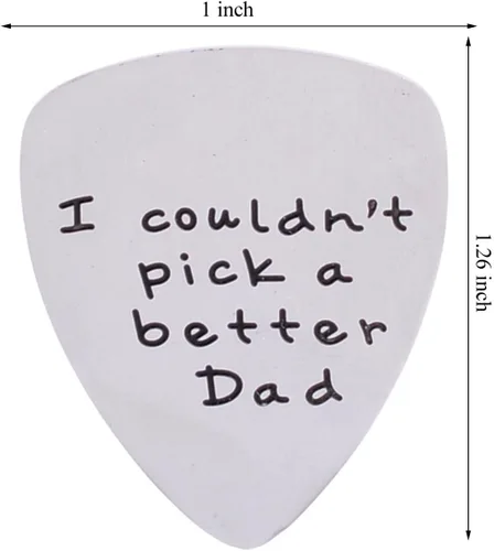 Vista 3 de Púa para guitarra "I Couldn't Pick a Better Dad", regalos para papá