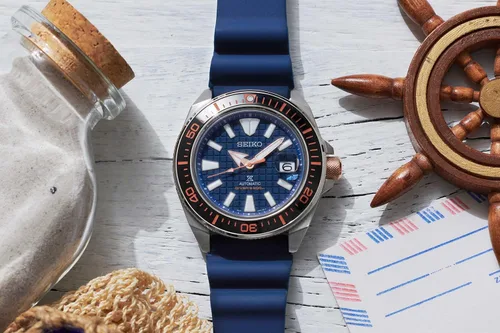 Vista 5 de Seiko Prospex SRPH43K1 - Reloj deportivo automático para buceo de 6562ft Azul Deportes
