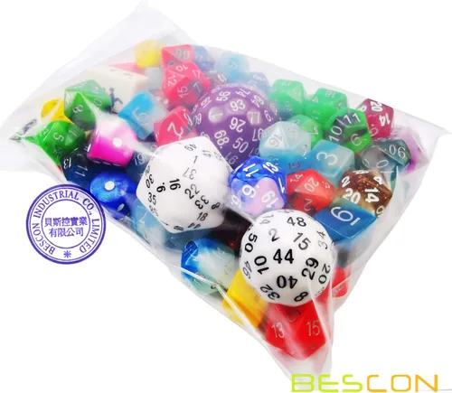Vista 5 de Bescon Big Better Rechts Dice Pack 100+, Second Dice Set 100pcs 100pieza(s)