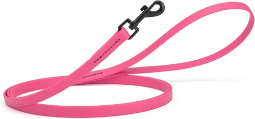 Vista 30 de Dogline Biothane - Correa impermeable para perro, tejido de nailon con revestimiento fuerte, con herrajes negros, a prueba de olores, fácil