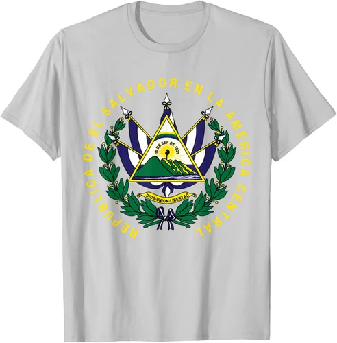 Vista 52 de amdesco Salvador Camisa, salvadoran Escudo de armas playera, mujer L, Blanco