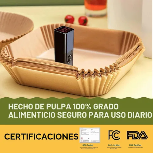 Vista 4 de Forros pequeños para freidora de aire Cosori 2.1qt