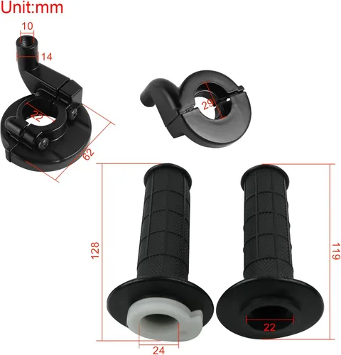 Vista 3 de FLYPIG Carburador con cable de agarre del acelerador para Honda PZ20 XR50R XR70R XR75 XL80S XR80R XL75 XL70 SL70 Z50R XR100R TaoTao NST SunL Kazuma