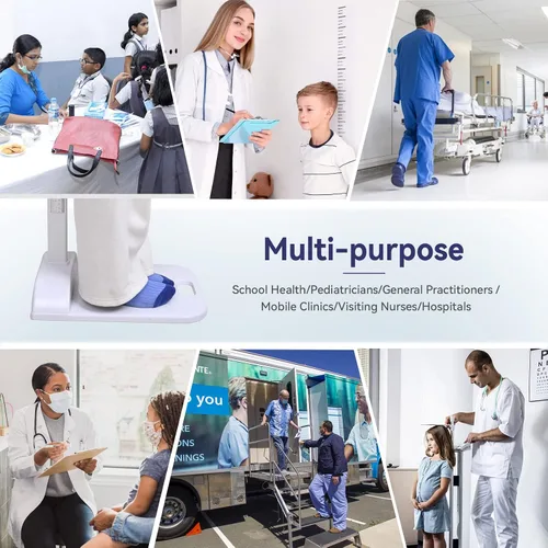 Vista 7 de Tetuga Medidor de Altura Médico Portátil Estadiómetro Barra de Altura 8-82 pulg/20-210 cm/Unidad con cm y pulg, Herramienta de Medición de Altura