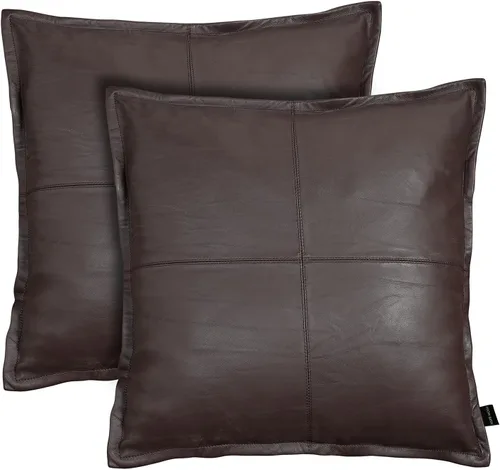 Vista 36 de Funda de almohada de piel de cordero – Funda de cojín decorativa para sofá – Fundas para sala de estar y dormitorio, 22 x 22 pulgadas – Paquete de 2