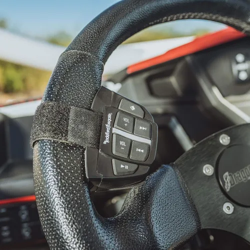 Vista 3 de Rockford Fosgate PMX-BTUR Mando a distancia universal Bluetooth para volante para auto, camión, barco, motocicleta o UTV