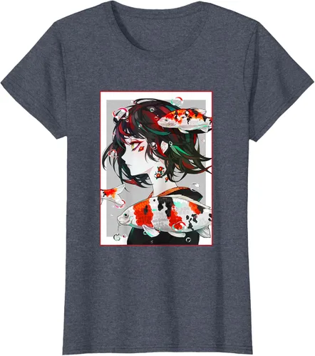 Vista 63 de Camiseta de anime anime japonés estético Otaku Negro