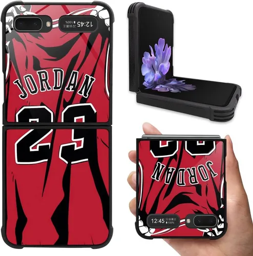 Vista 9 de Funda compatible con Samsung Galaxy Z Flip 5G, diseño de jugador de baloncesto 10 Galaxy Z Flip 5G para niños y hombres, TPU suave, antiarañazos, a