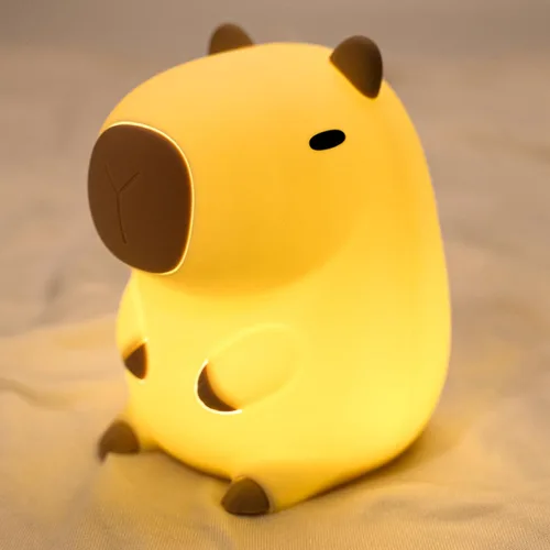 Vista 8 de UNEEDE Axolotl - Luz nocturna para niños, lámpara de noche de silicona de animales, lámpara de mesa recargable, bonita decoración de habitación, luz