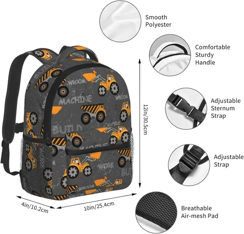 Vista 5 de Mini mochila escolar de 12 pulgadas para niños y niñas, multicolor14, Mochilas Daypack