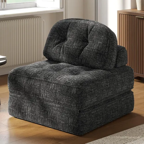 Vista 12 de Dowinx Sofá cama plegable con almohada, cómodo sofá cama convertible para adultos, hogar, sala de estar y juegos, diseño moderno y cómodo