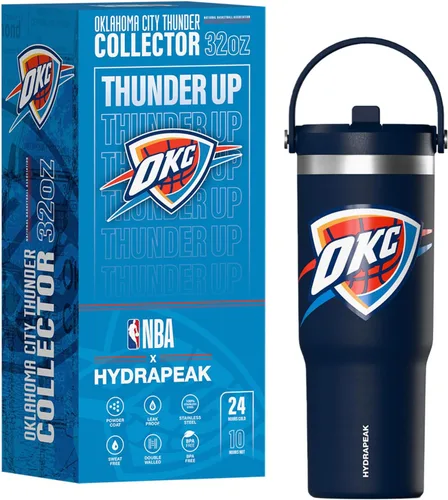 Vista 19 de Hydrapeak Boston Celtics Nomad - Botella de agua aislada de acero inoxidable a prueba de fugas con asa de agarre flexible y tapa de pajilla, edición
