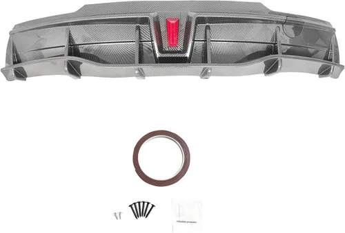 Vista 6 de FREEMOTOR802 - Difusor trasero LED para Tesla Model Y 2020-2024, impresión de carbono